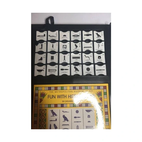 Metropolitan Museum of Art Hieroglyphic Stamp Kit set Vintage book Egyptian gift - Picture 14 of 16